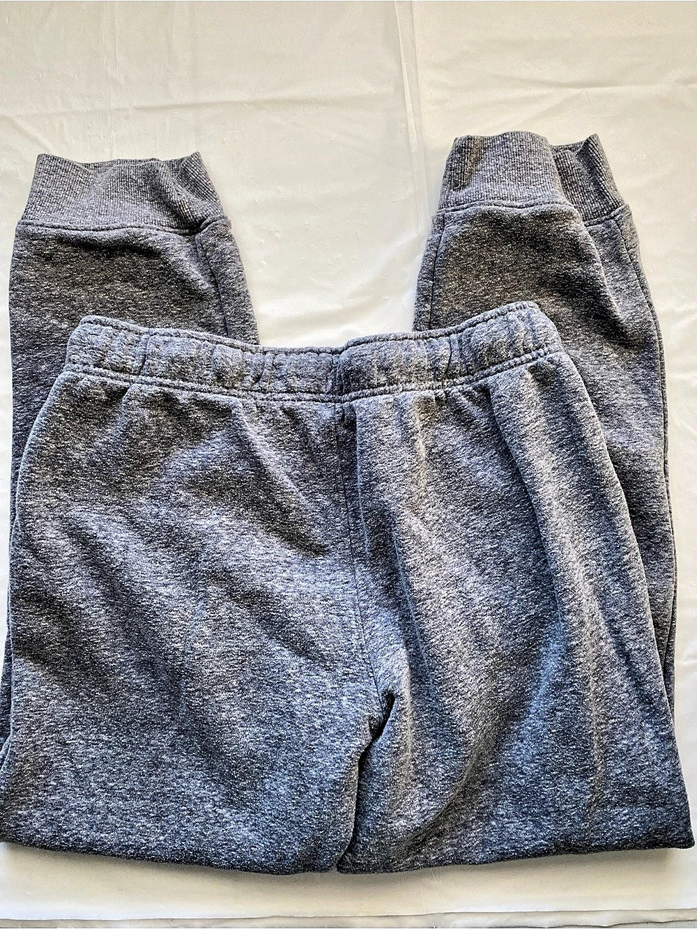 Cat & Jack Kids XL 14 Gray Fleece Jogger Sweatpants Playwear FLATTENED/FLAWED